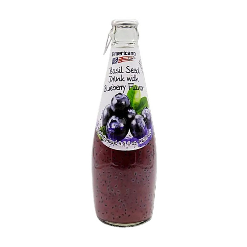 Americano Basil Seed Drinks Blueberry 290 ml